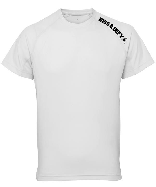 RISE&DEFY: THE WHITE GYM TEE